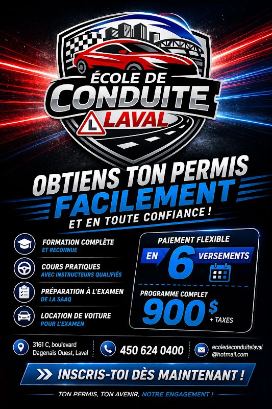École de conduite Laval