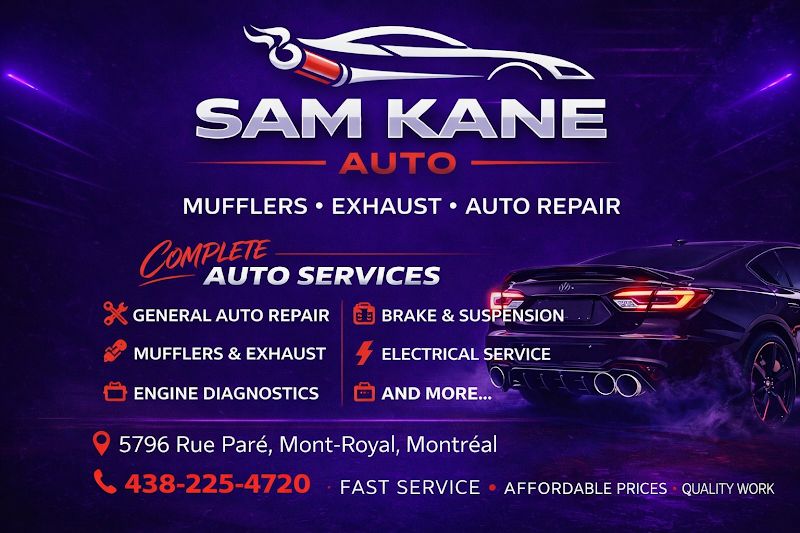 SAM & Kane Auto Mecanique, silencieux, échappement, muffler