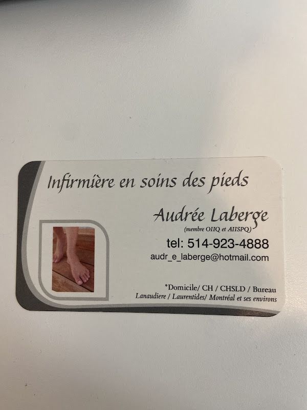 Audrée Laberge Infirmière spécialisée en soins des pieds
